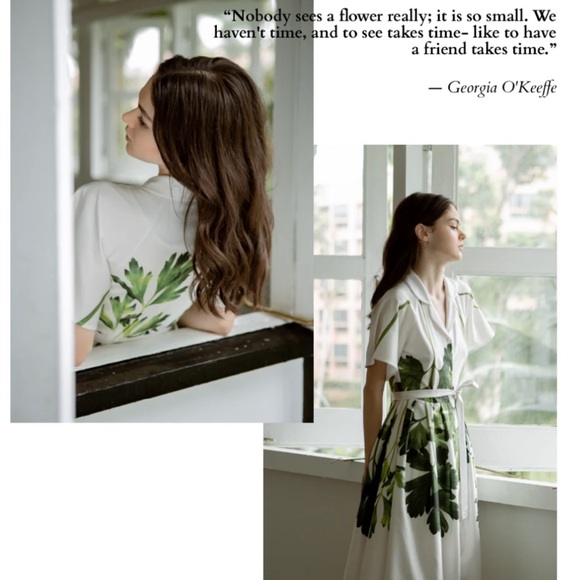 Reckless Ericka Flutter Sleeve Clover Collar Maxi Garden Dress sz medium - Picture 2 of 12